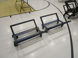 lot 98 image: (2) Wrestling Mat Carts 28x30x14