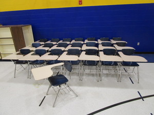 lot 147 image: (22) Student DeskChairs 18 Seat Height