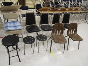 lot 156 image: Misc. Stools & Chairs