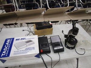 lot 167 image: Microscope & Misc. Electronics