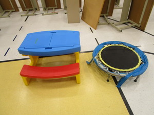 lot 191 image: Activity Table & Trampoline