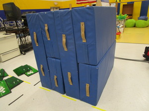 lot 194 image: (2) Fold Up PE Mats 1x5x10