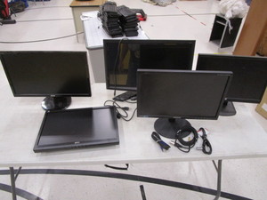 lot 235 image: (5) Monitors (3) 19 (1) 21 (1) 23