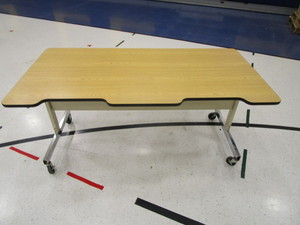 lot 287 image: Rolling Table Adjustable Height 30x5