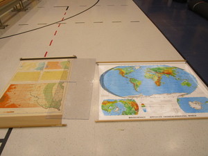 lot 295 image: World & SD Pull Down Maps