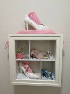 lot 16 image: Wall Box Shoe Themed Art