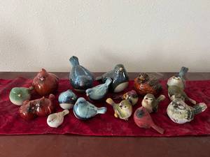 American Pottery Bird Figurines