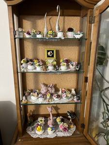 lot 59 image: Contents of Cabinet - Lots of English Bone China