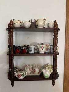 lot 149 image: Wood Shelf & Everything on It