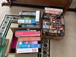 lot 176 image: 3 Boxes of Puzzles