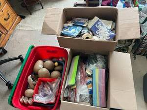 lot 180 image: 3 Boxes of Craft Supplies