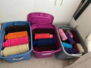 lot 229 image: 3 Totes Full of Top Hats
