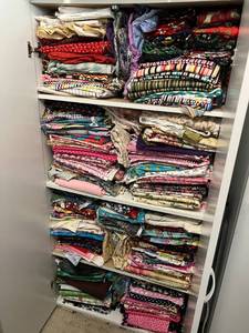 lot 236 image: Cabinet Full of Fabric