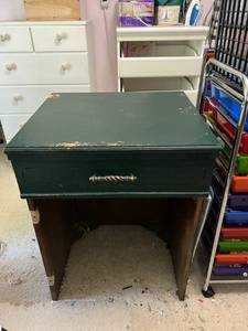 lot 281 image: Old Sewing Cabinet Work Table