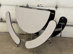 lot 14 image: (1) Sico 8ft Rolling Cafeteria Table