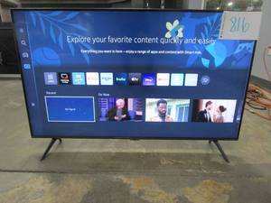 lot 816 image: Samsung - 43 Class CU7000 Crystal UHD 4K UHD Smart Tizen TV