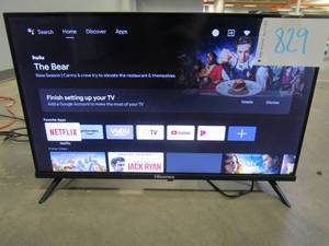 lot 829 image: Hisense - 32 Class A4 Series LED HD Smart Android TV