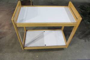 Wooden Cart With Wheels