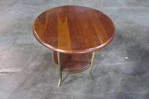 Wood Table With Metal Legs