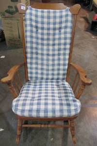 Rocking Chair With Fabric Cushions