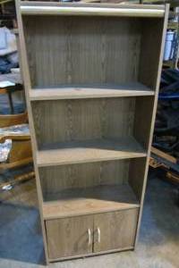 Three Shelf Shelving Unit wTwo Doors
