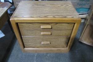 Bed Table With Two Drawers