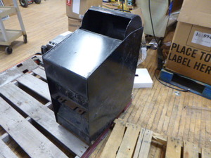 lot 50 image: Black Metal Drop BoxSafe