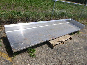 lot 22 image: Stainless Steel Table Top with Backsplash