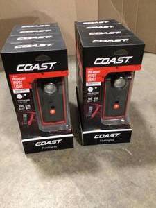 2 Boxes of Coast PM300 1000 Lumen Focusing Magnetic LED Pocket-Size Work Light   Customer Returns See Pictures