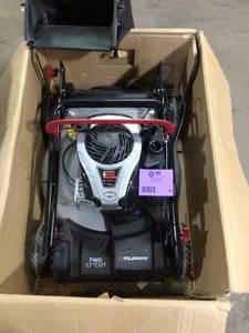 Murray 22 in. 140 cc Briggs & Stratton Walk Behind Gas Self-Propelled Lawn Mower with Front Wheel Drive and Bagger   Customer Returns See Pictures
