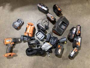 Lot of Assorted Ridgid  Tools and Hardware Various Models and Conditions  Customer Returns See Pictures