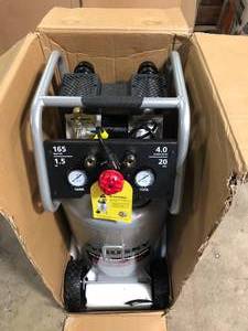 lot 12 image: Husky 20 Gal. Vertical Electric-Powered Silent Air Compressor    Customer Returns See Pictures