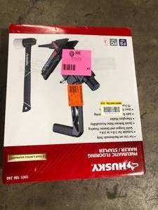 lot 42 image: Husky Pneumatic 3-in-1 15.5-Gauge and 16-Gauge 2 in. Flooring Nailer and Stapler with Quick Jam Release   Customer Returns See Picutures