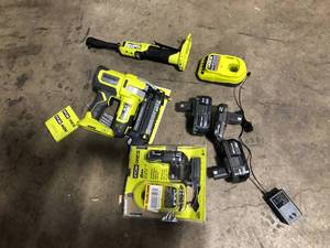 lot 43 image: Lot of Ryobi Power Tools and Hardware Various Models and Conditions  Customer Returns See Picutures