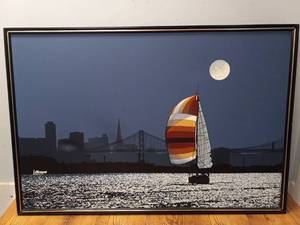 lot 10 image: LETTERMAN SAN FRANCISCO SAILBOAT PAINTING