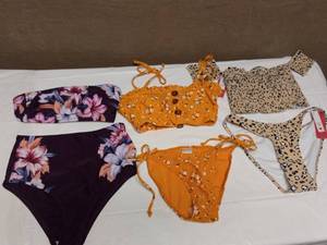 lot 19 image: 3 NEW LADIES SWIMWEAR SIZE SMALL