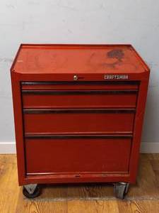 lot 42 image: CRAFTSMAN 4 DRAWER ROLLING TOOLBOX