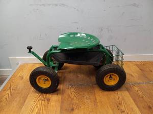 lot 49 image: ROLLING GARDEN CART WITH SEAT