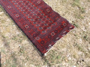 lot 6 image: 117 Hand Knotted Wool Rug Runner
