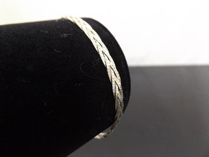 lot 69 image: .925 Sterling Silver Woven Snake Link 7 Bracelet