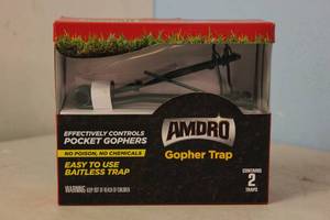 NEW - Amdro Bait Free, Mole and Gopher Trap, 2 Pack 813576008628 MSRP $18.99