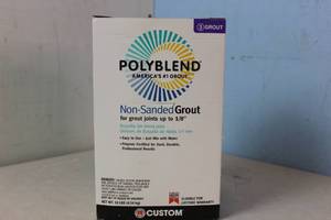 NEW - CUSTOM BUILDING PRODUCTS Polyblend Grout, Non-sanded, Delorean Gray, 10-lb.