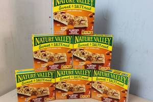 6 Boxes of Sweet & Salty nut Almond Chewy Granola Bars - 36 Bars Total Best By 05192023