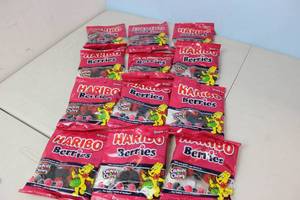12 Bags of Haribo Gummi Berries Best By 32024