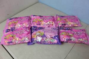 6 Bags of Brachs Candy Hearts - See Pictures