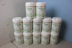 12 Canisters of Preempt Wipes - One Step Disinfectant Cleaner Wipes - Fungicidal