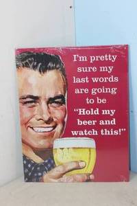 NEW - Metal Sign Wall Art 16 x 12 Factory Sealed