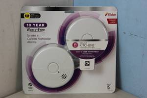 NEW - Kidde 10 Year Worry-Free Sealed Battery Combination Smoke and Carbon Monoxide Detector with Photoelectric Sensor (2-Pack) MSRP $74.88 047871268573