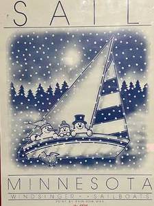 lot 14 image: Sail Minnesota Windsinger Sailboats Print by Bow Max - Numbered