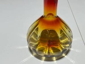 lot 55 image: 1960s Amberina Art Glass Bottle Decanter by Rainbow